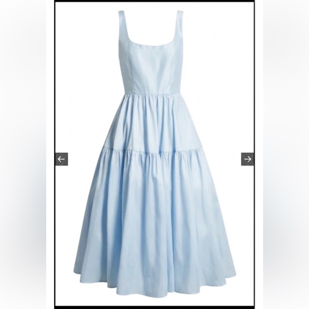 Preloved HUTCH Blue Tiered Dress Size 14